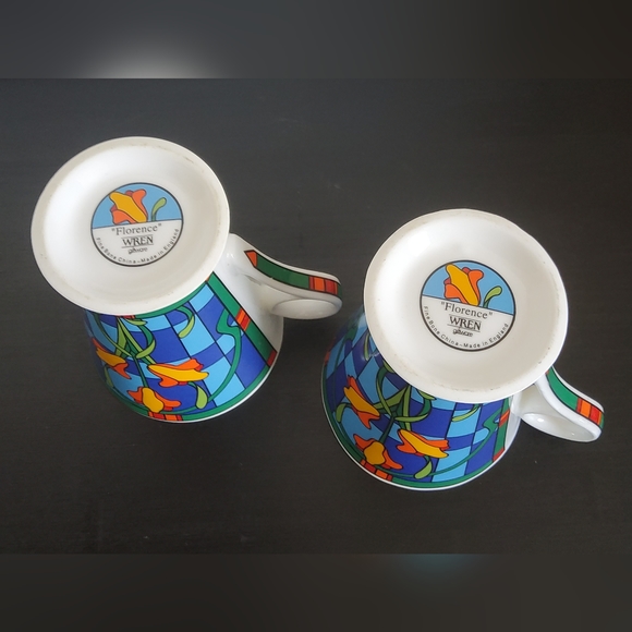 Vintage Fine Bone China Cups by Wren England, set of 2 - Picture 5 of 5